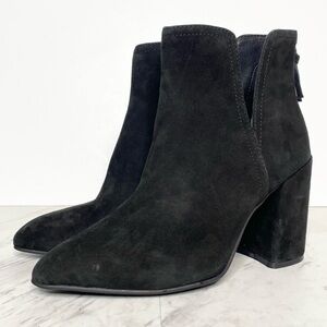 New! Steve Madden Thrived Black Suede Bootie 10M